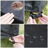 KDXAOBEI Winter-Resistant Garden Furniture Cover 380 x 200 x 75 cm, 600D Oxford Fabric, Black view 3