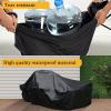 KDXAOBEI Winter-Resistant Garden Furniture Cover 380 x 200 x 75 cm, 600D Oxford Fabric, Black view 4