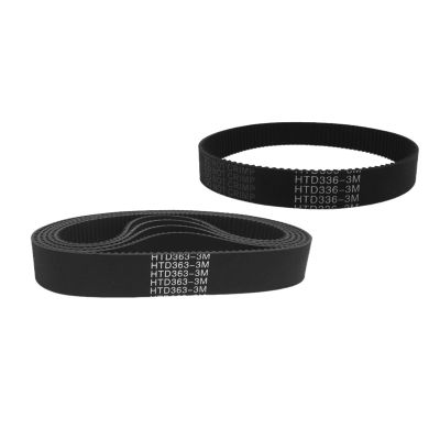 3D Printer HTD 3M Timing Belt, C=336–363, 6/9/10/12/15/20 mm Width, Closed-Loop Rubber Synchronous Belt, 3 mm Pitch (Size: 3M 336, 112 Teeth; Color: 1PC_10MM)