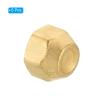 PATIKIL 3/8" Brass Female Flare Plugs, 5-Pack view 3