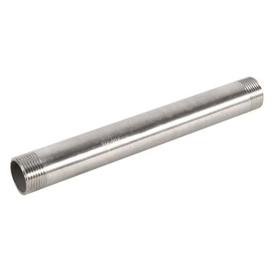 ANKROYU 1-Piece 304 Stainless Steel Male-Thread Pipe, 200 mm, BSP, DN20 × 200 mm (3/4 in)