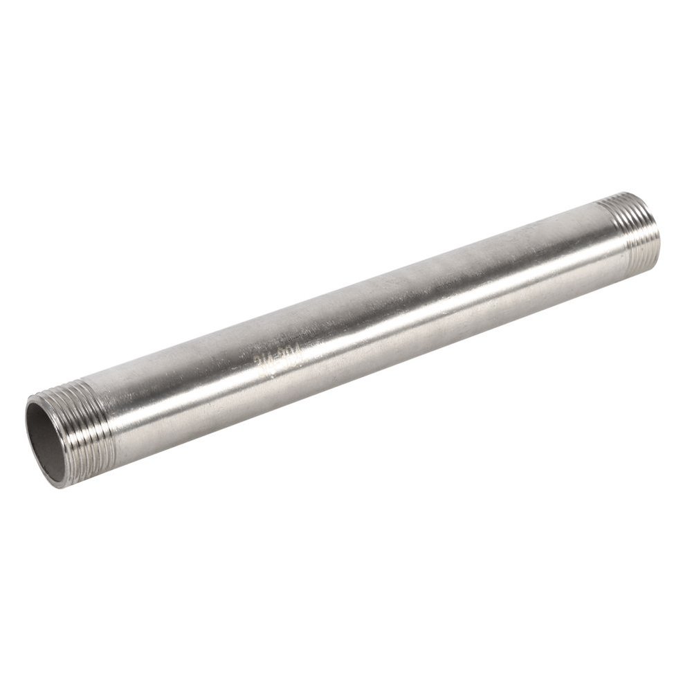 ANKROYU 1-Piece 304 Stainless Steel Male-Thread Pipe, 200 mm, BSP, DN20 × 200 mm (3/4 in)