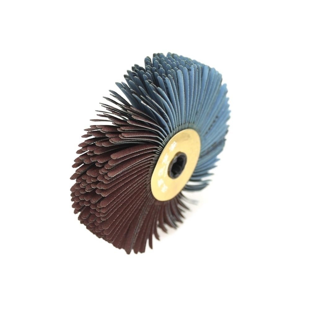 HUFFA 1-Piece Abrasive Cloth Wire Polishing Brush Wheel for Drill, 118 x 30 mm, P400