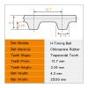 SSIMOO Drive Belt 1135H/1140H/1150H/1155H/1160H/1180H/1185H/1200H/1210H/1240H, 12.7 mm Tooth Pitch, 25 mm Width view 4