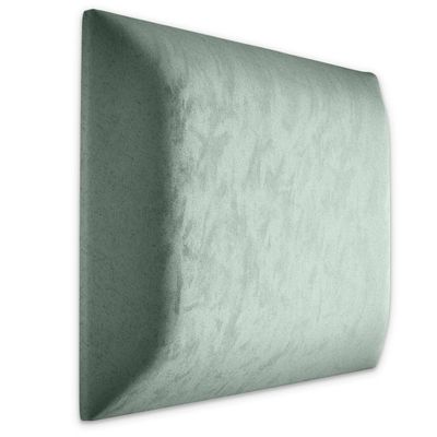Muralo Upholstered Velvet Wall Cushion, 3D Effect, 30 x 30 cm, Mint