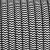 Textile Cable Black-White 40 [2 x 1.5] 3 Meters, 2-Core view 1
