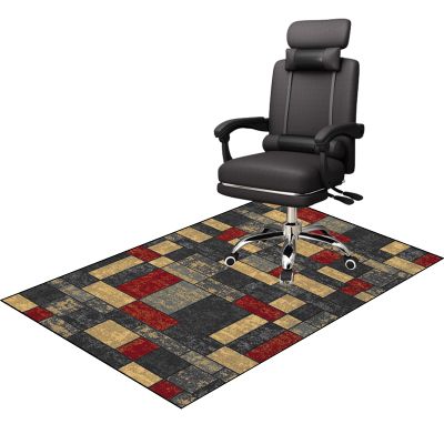 XunZheng 80 x 100 cm Office Chair Mat, Floor Protection Mat, Non-Slip and Scratch-Resistant, for Desks, Gaming Chairs, and Home