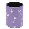 Round PVC Leather Pen Holder, Desk Organizer, Purple Symbol view 1