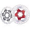 RaamKa MTB Bicycle Disc Brake Rotor, Floating 7075 Aluminum/Stainless Steel, Cooling, 203 mm, Black view 2