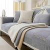 YWQJL L-Shaped Sofa Cover for 3-Seater Sectionals, Non-Slip Plush Couch Protector, #17 – 90 x 90 cm view 1