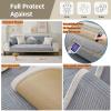 YWQJL L-Shaped Sofa Cover for 3-Seater Sectionals, Non-Slip Plush Couch Protector, #17 – 90 x 90 cm view 3