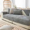 Velvet Sofa Cover for Corner, L-Shaped and 3/2/1-Seater Sofas, Non-Slip Sofa Protector, Dark Gray, 30 x 50 cm/Pillowcase view 1