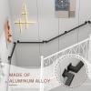 Yopappol Wall-Mounted Stair Handrail, 2 m, Wrought-Iron Metal Complete Set view 3