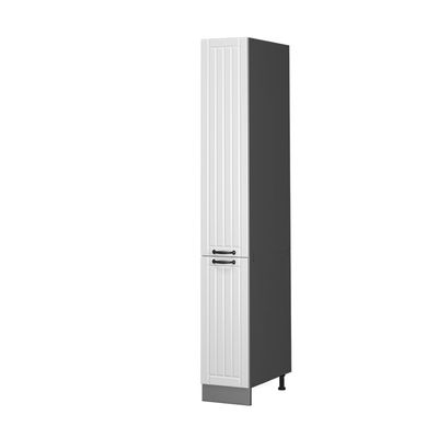 Vicco Fame-Line Pantry Cabinet, White Country Style, 30 cm