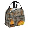 Pont Neuf Paris Landscape Printed Insulated Lunch Bag view 2