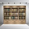 BELECO 3 x 2.5 m Fabric Bookshelf Background for Video Calls and Photo Booths view 2