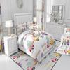 Manfei Cartoon Animal Train Duvet Cover Set with Rabbit, Puppy and Crocodile Design view 4
