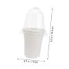 Yardwe Plastic Plant Pots with Lids for Succulents, 2 pcs view 2