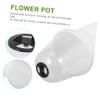 Yardwe Plastic Plant Pots with Lids for Succulents, 2 pcs view 3