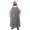 Urby Oversized Work Apron: Flame-Resistant Leather, Woodshop and Workshop Canvas, Butcher Rubber, Gray, X-Large view 1