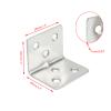 Nicerity Stainless Steel Corner Braces, 38 x 30 x 1.5 mm, 6 Holes, 12-Pack view 2