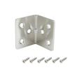 Nicerity Stainless Steel Corner Braces, 38 x 30 x 1.5 mm, 6 Holes, 12-Pack view 3