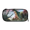 Large Polyester Pencil Case for Organizing Pens and Pencils, Adult Pencil Pouch for School, Office, Safflower, Flying Fish, Black, One Size, Makeup Bag view 3