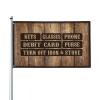 Student Dorm Flag with Reminder Design, 120 x 180 cm view 1