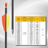 ACCMOS 6-Pack Carbon Archery Arrows, Spine 900, 27 in, Yellow/Orange Vanes view 3