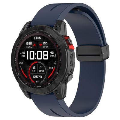 JYMYI 20 mm Silicone Replacement Band for Garmin Fenix 7S/6S/5S, Blue
