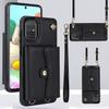 xinyunew Case Compatible with Samsung Galaxy A51 5G, Black Wallet Phone Case with Strap view 1