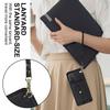 xinyunew Case Compatible with Samsung Galaxy A51 5G, Black Wallet Phone Case with Strap view 3