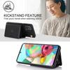 xinyunew Case Compatible with Samsung Galaxy A51 5G, Black Wallet Phone Case with Strap view 4