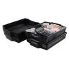 Yuright 6-Pack Stackable Plastic Storage Baskets, Black view 1