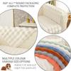 NNSMUN Non-Slip Sofa Cover for 1-, 2-, 3- or 4-Seater Couches, L-Shaped Sofa Protector, White, 90 x 180 cm view 4