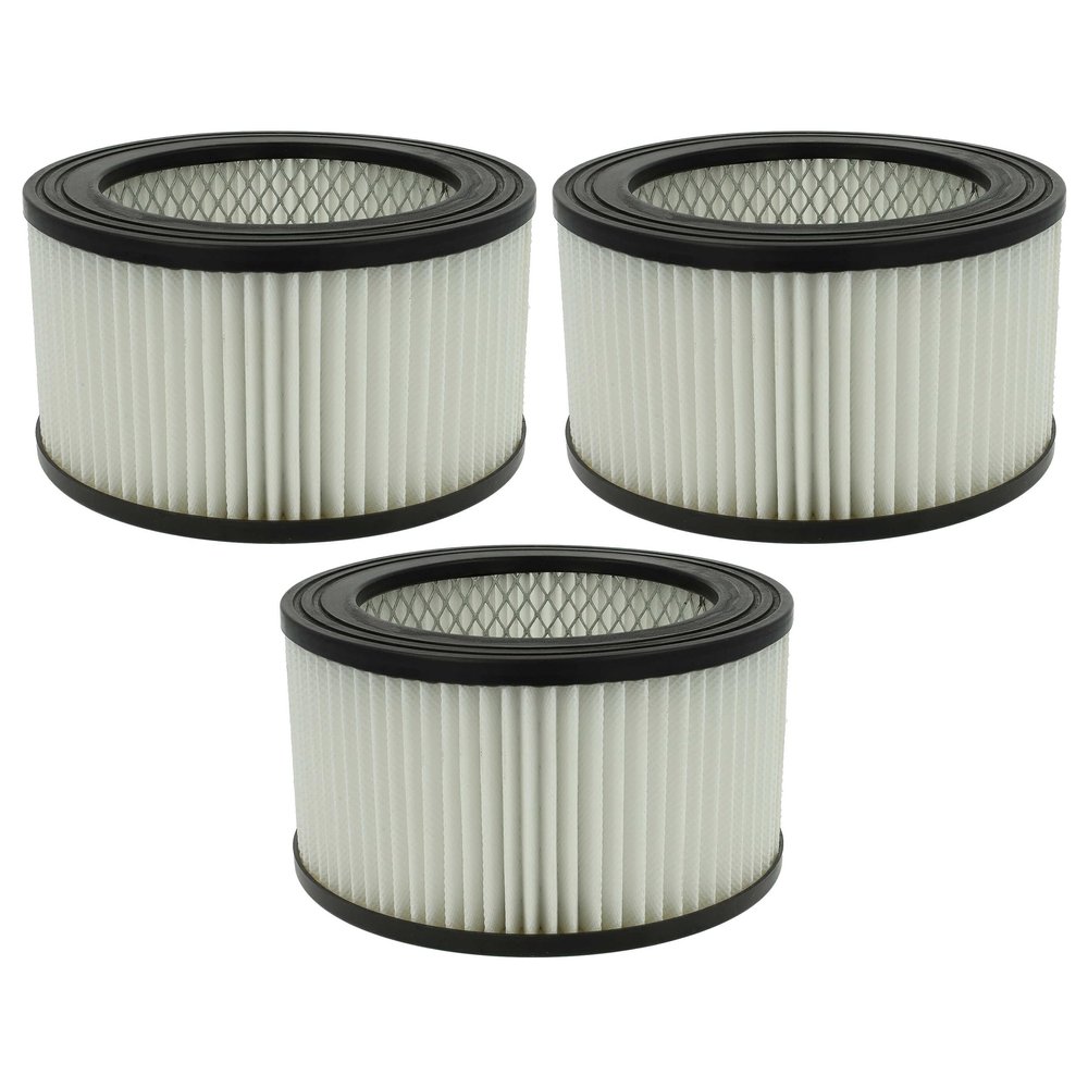 vhbw 3-Pack Vacuum Filters Compatible with Kamino FLAM337101 Ash Vacuum – HEPA Allergy Filters