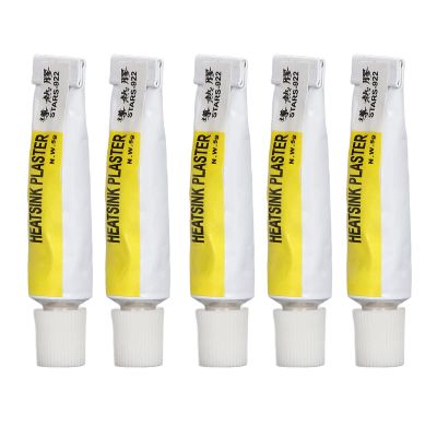 Heat-Resistant Thermal Silicone Grease, 5 Pieces, Insulating CPU Thermal Grease for Electrical Devices and LEDs