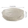 TOUISEDGI Round Hot Tub Cover, Waterproof 190T Silver Polyester Taffeta, 210 × 30 cm, Beige view 4