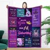 PJLJC Personalized 14th Birthday Blanket for Girls, 130 x 150 cm view 1