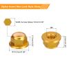 QUARKZMAN 10-Piece M6 x 1 mm Gold Nylon Insert Hex Lock Nuts view 2