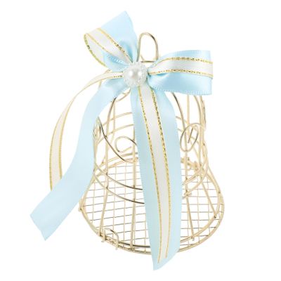 Iron Birdcage-Shaped Candy Box for Weddings and Christmas
