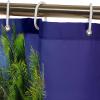 Mesnt Washable Polyester Shower Curtain, 165 x 200 cm, Palm Tree Beach Scene, Blue/Green view 4