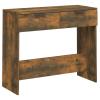 Homgoday Console Table, Smoked Oak, 90 x 36 x 75 cm view 2