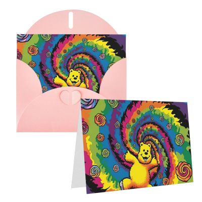 Dancing Thanksgiving Bear Printed Thank-You Cards with Envelopes, 10 x 15 cm