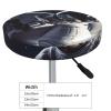 BAFAFA Astronaut Printed Round Stretch Bar Stool Covers view 4