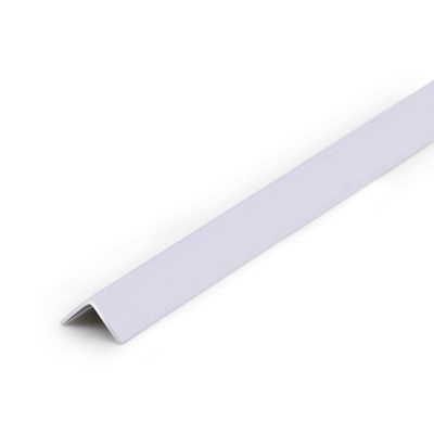 TEN-HIGH 2-Piece Self-Adhesive Aluminum Edge Trim, White, 1100 x 30 x 30 mm