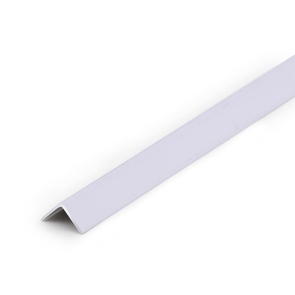 TEN-HIGH 2-Piece Self-Adhesive Aluminum Edge Trim, White, 1100 x 30 x 30 mm