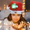 JAWSEU 3-Pack Light-Up Christmas Hats, LED Plush Beanies view 3