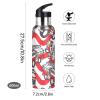 Cartoon Fire Truck Water Bottle with Straw Lid, Insulated Stainless Steel, Leakproof, 600 ml view 4