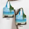 DEHIWI Hawaiian Beach Palm Tree Tote Bag, Black, One Size view 3